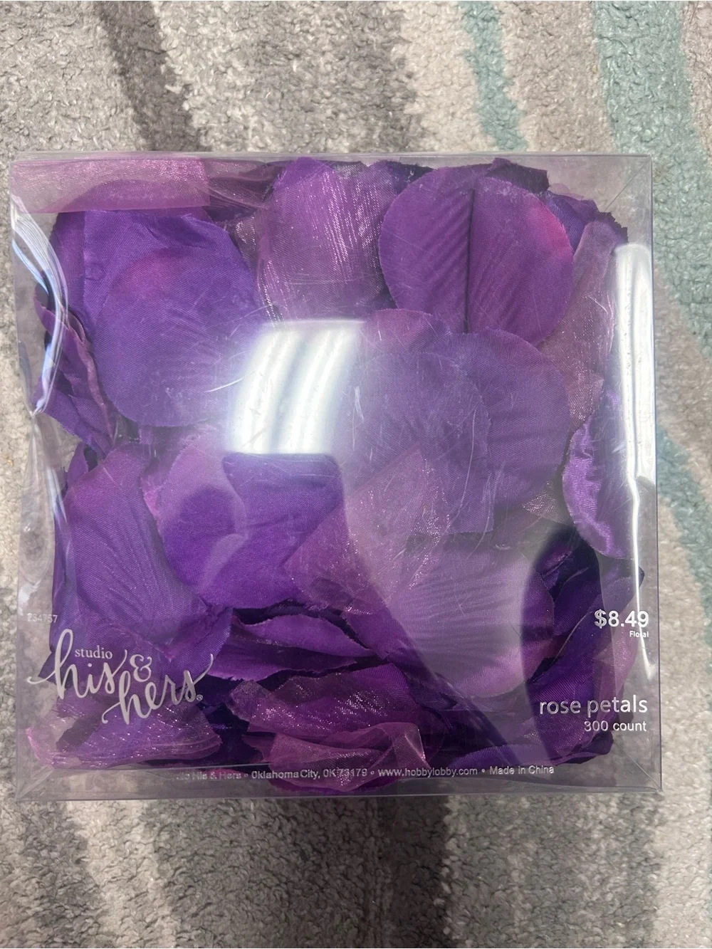 Studio His & Hers Purple Rose Petals - Decorative